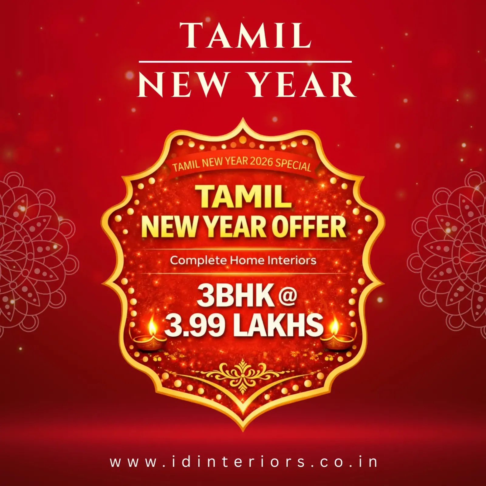 Tamil New Year home interior offer by iD Interiors Chennai