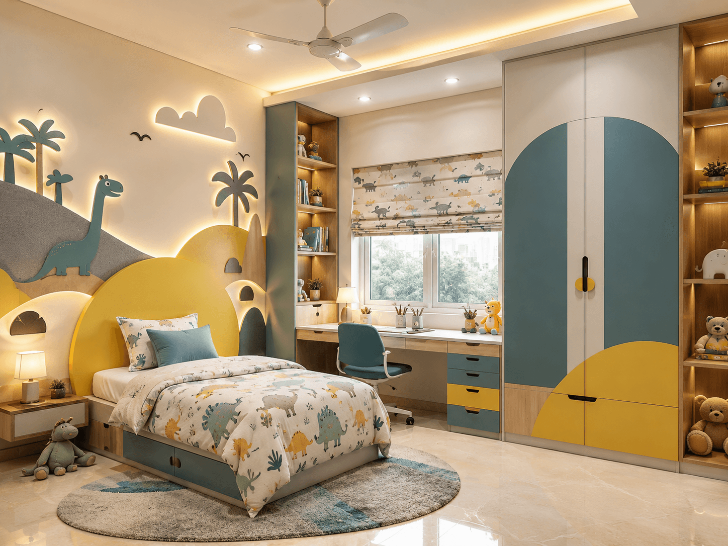 Kids Special bedroom laminate interiors - iD Interiors