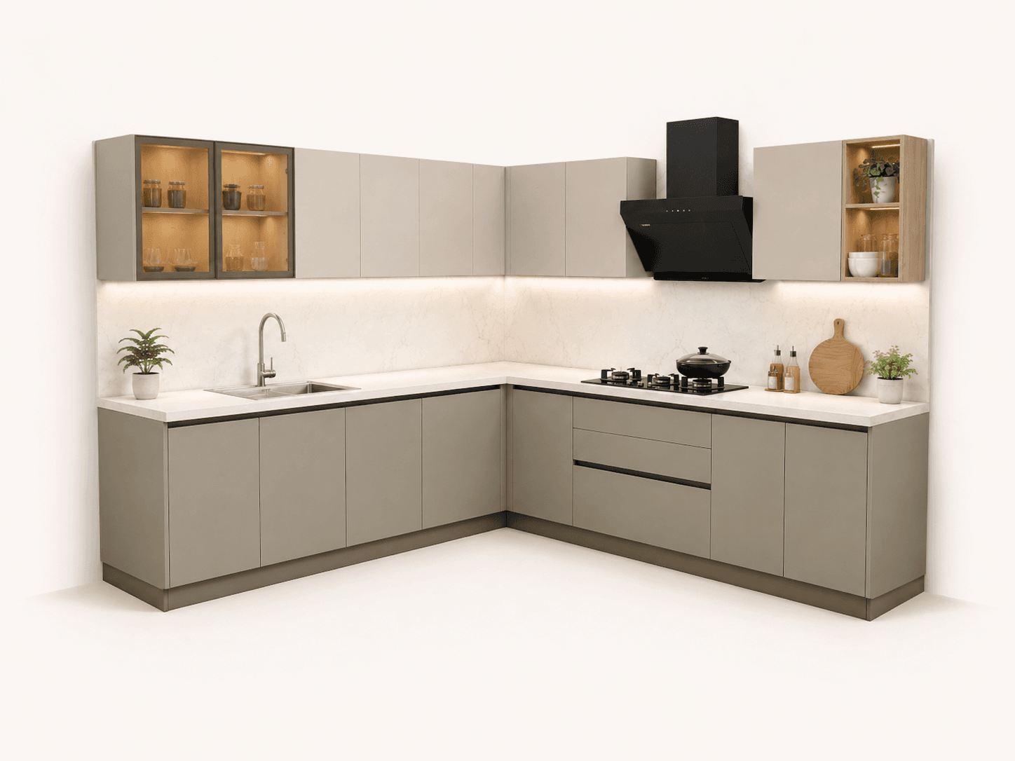 L Shape Kitchen Layout