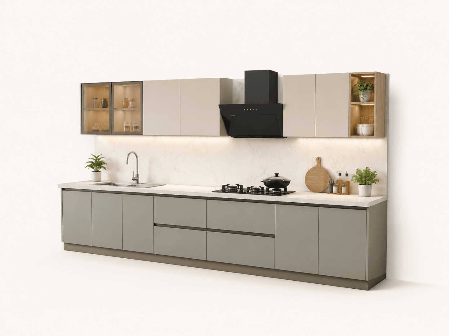 Straight Kitchen Layout